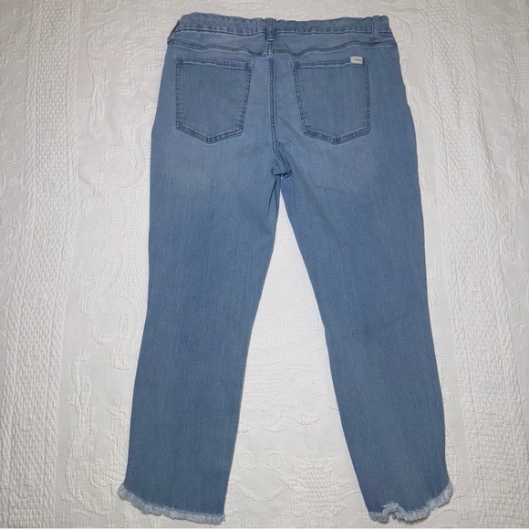 Jen7 7 for All Mankind Women's Jeans Ankle Skinny Size 12 Frayed Tulip Hem - Picture 12 of 15